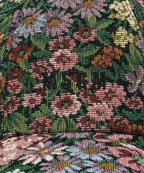 MSGM（エムエスジーエム）の「フラワーガーデン ゴブランジャガードキャップ（キャップ・レディース・グリーン系・FREE）」の4枚目の写真