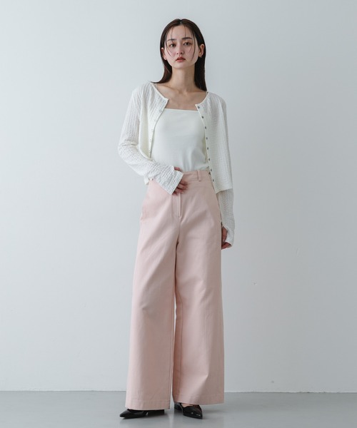 SENSE OF PLACE by URBAN RESEARCH（センスオブプレイスバイアーバンリサーチ）の「シャーリングカットカーディガン（カーディガン/ボレロ・レディース・ライトブルー/チャコールグレー/アイボリー・ONE）」の19枚目の写真