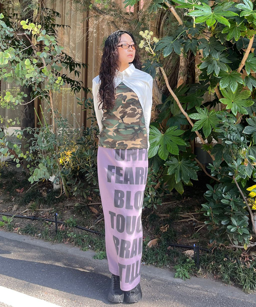 Oriens JOURNAL STANDARD（オリエンス ジャーナルスタンダード）の「《追加》ロゴロングスカート（スカート・レディース・グレー・FREE）」の18枚目の写真