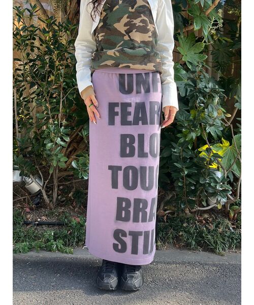 Oriens JOURNAL STANDARD（オリエンス ジャーナルスタンダード）の「《追加》ロゴロングスカート（スカート・レディース・グレー・FREE）」の20枚目の写真