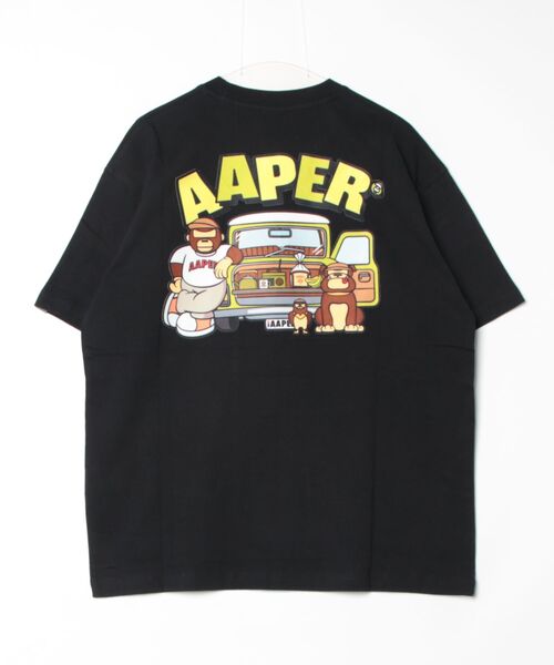AAPE BY A BATHING APE（エーエイプバイアベイシングエイプ）の「AAPER "DRIVING AAPER 2" TEE（Tシャツ/カットソー・メンズ・ブラック/ホワイト・SMALL/LARGE/X-LARGE/XX-LARGE/MEDIUM）」の9枚目の写真
