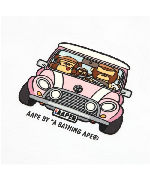 AAPE BY A BATHING APE（エーエイプバイアベイシングエイプ）の「AAPER "DRIVING AAPER 2" TEE（Tシャツ/カットソー・メンズ・ブラック/ホワイト・SMALL/LARGE/X-LARGE/XX-LARGE/MEDIUM）」の4枚目の写真