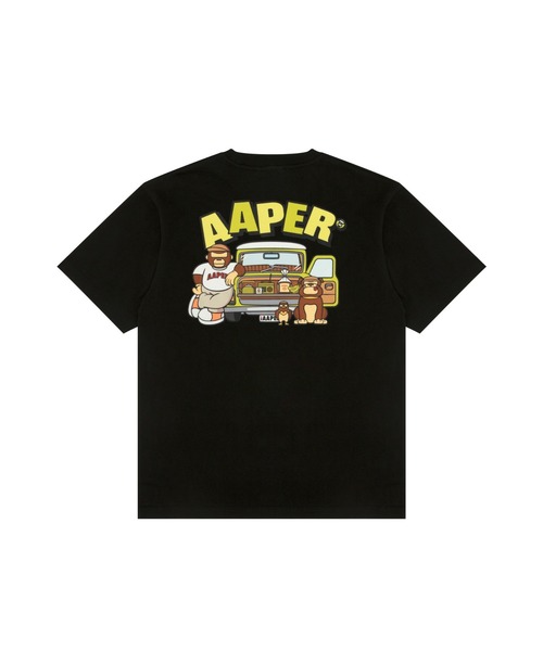AAPE BY A BATHING APE（エーエイプバイアベイシングエイプ）の「AAPER "DRIVING AAPER 2" TEE（Tシャツ/カットソー・メンズ・ブラック/ホワイト・SMALL/LARGE/X-LARGE/XX-LARGE/MEDIUM）」の6枚目の写真