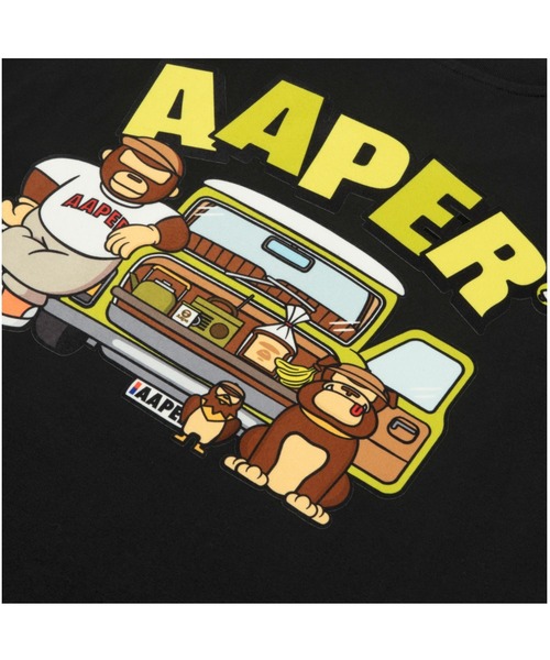 AAPE BY A BATHING APE（エーエイプバイアベイシングエイプ）の「AAPER "DRIVING AAPER 2" TEE（Tシャツ/カットソー・メンズ・ブラック/ホワイト・SMALL/LARGE/X-LARGE/XX-LARGE/MEDIUM）」の8枚目の写真