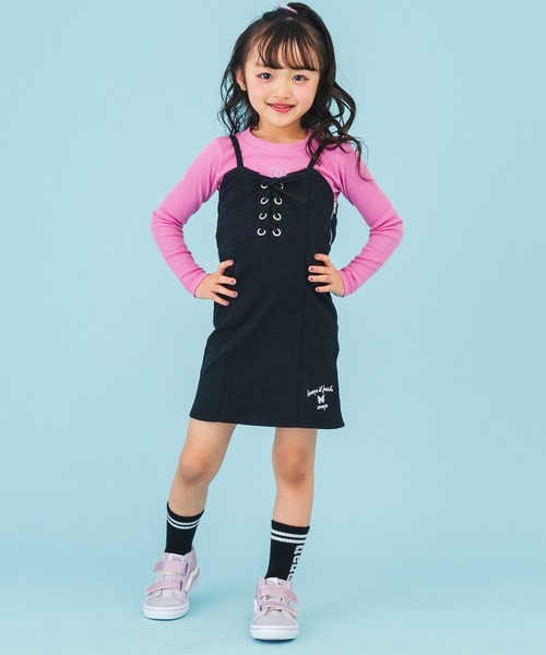 ANAP kids（アナップキッズ）の「スピンドルストレッチワンピース（ワンピース・キッズ・ブルー/ブラック・130/120/110）」の20枚目の写真