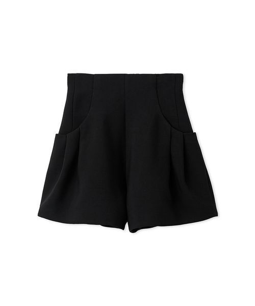 SNIDEL(スナイデル)の「Sustainableタックボリュームショートパンツ(その他パンツ・レディース・ブラック/イエロー/グレー・0/1)」の2枚目の写真