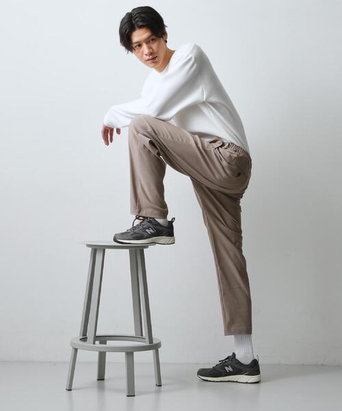 THE SHOP TK （ザ ショップ ティーケー ）の「【圧倒的な伸縮性】ハイパーストレッチイージーパンツ　洗濯機OK（その他パンツ・メンズ・チャコールグレー/ナチュラル/ブラック/ネイビー・02/03/04）」の10枚目の写真