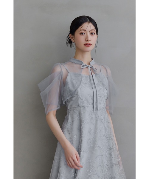 タックスリーブボレロセットドレス 2点セット キャミワンピース 結婚式
