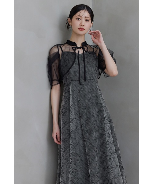 タックスリーブボレロセットドレス 2点セット キャミワンピース 結婚式