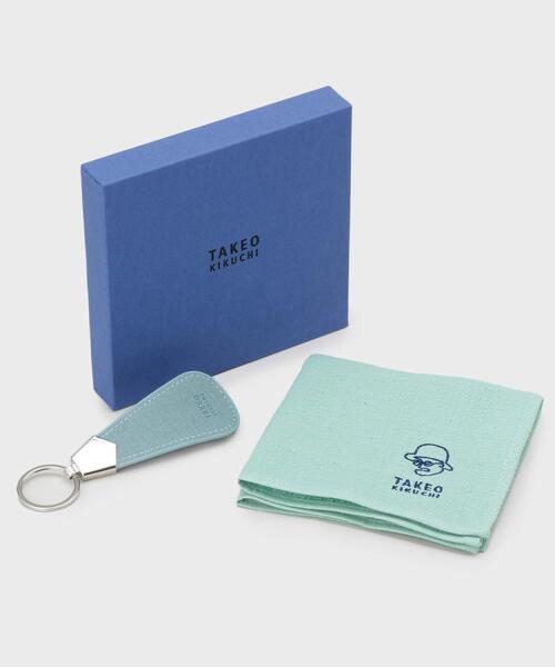 TAKEO KIKUCHI(タケオキクチ)の「タオルハンカチシューホーンセット(その他小物・メンズ・ターコイズブルー系/ブラック/ネイビー・00)」の14枚目の写真