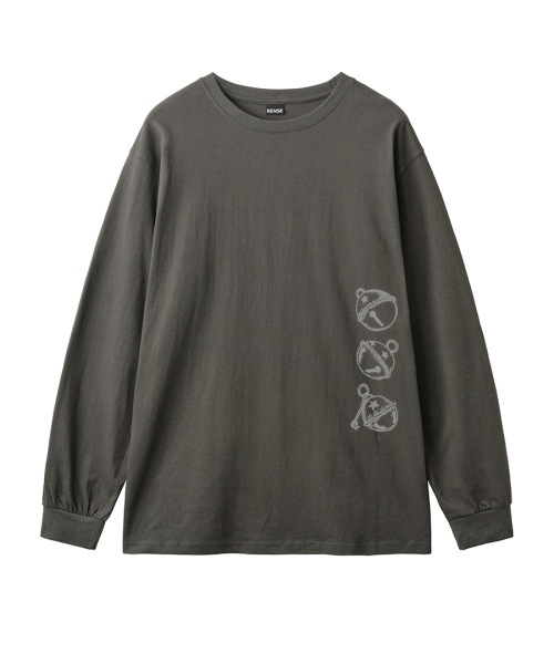 RENSE(レンセ)の「Oversized Bell Graphic Tee Charcoal(Tシャツ/カットソー・レディース・その他・OS)」の3枚目の写真