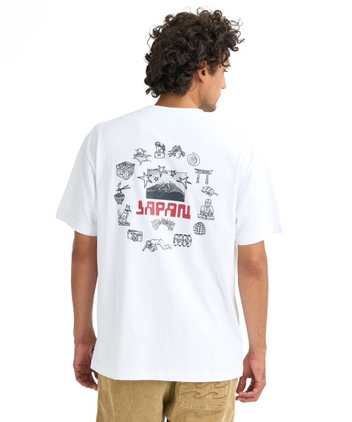 BILLABONG(ビラボン)の「BILLABONG メンズ DESTINATION JAPAN Tシャツ 【2026年春夏モデル】(Tシャツ/カットソー・メンズ・ホワイト/ブラック系その他・MEDIUM/LARGE/X-LARGE)」の2枚目の写真