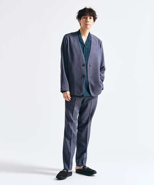 417 EDIFICE(フォーワンセブンエディフィス)の「【EVALET / エバレット】メッシュ カーディガンジャケット "セットアップ着用可能"(ノーカラージャケット・メンズ・グレー/チャコールグレー/ベージュ・LARGE/MEDIUM/SMALL)」の11枚目の写真