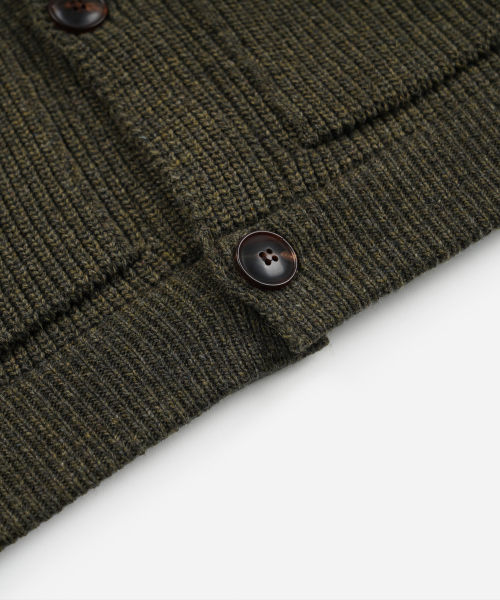FRIZMWORKS(フリズムワークス)の「ULTRA HEAVYWEIGHT COLLAR CARDIGAN _ FOREST GREEN(カーディガン/ボレロ・メンズ・その他・SMALL/MEDIUM/LARGE/X-LARGE)」の7枚目の写真