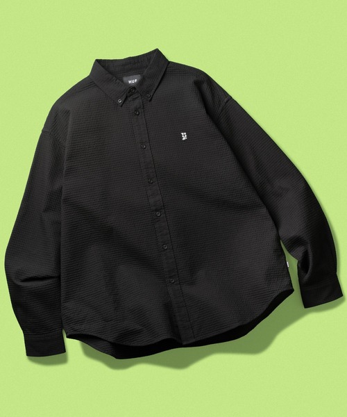 HUF(ハフ)の「MEGABLAST LS SHIRT(シャツ/ブラウス・メンズ・ブラック/ホワイト/ピンク・S/M/L/XXL/XL)」の2枚目の写真