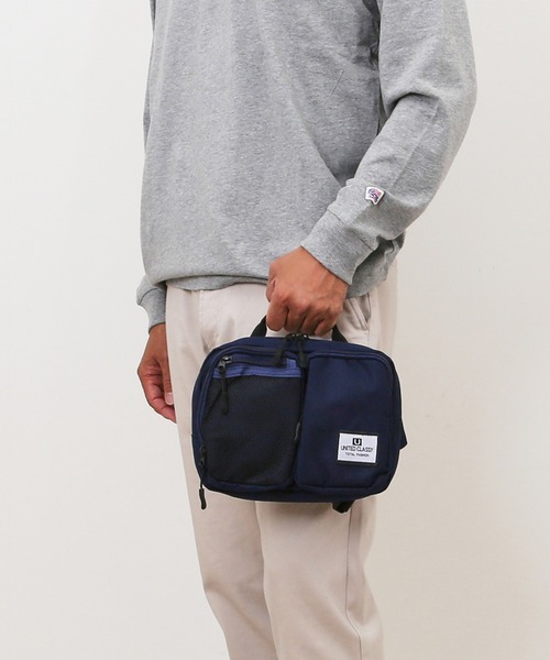 BACKYARD FAMILY(バックヤードファミリー)の「UNITED CLASSY ユナイテッドクラッシー ボディバッグ(ボディバッグ/ウエストポーチ・メンズ・ブラック/ネイビー/グレー・FREE)」の7枚目の写真