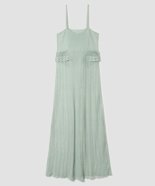 TELOPLAN(テーロプラン)の「【TELOPLAN】Ismet Knit Dress / イスメトドレス(ドレス・レディース・ミント/ブラック/ホワイト・ONE SIZE)」の3枚目の写真