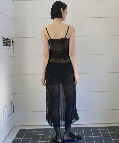TELOPLAN(テーロプラン)の「【TELOPLAN】Ismet Knit Dress / イスメトドレス(ドレス・レディース・ミント/ブラック/ホワイト・ONE SIZE)」の6枚目の写真