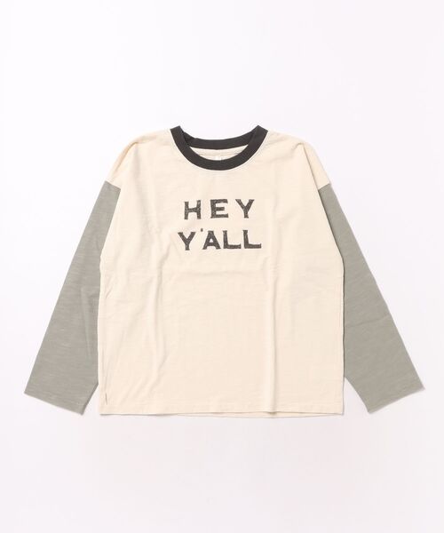 Rylee + Cru(ライリーアンドクルー)の「《Rylee+Cru》Camden Long Sleeve Tee(Tシャツ/カットソー・キッズ・ナチュラル・8-9y)」の1枚目の写真