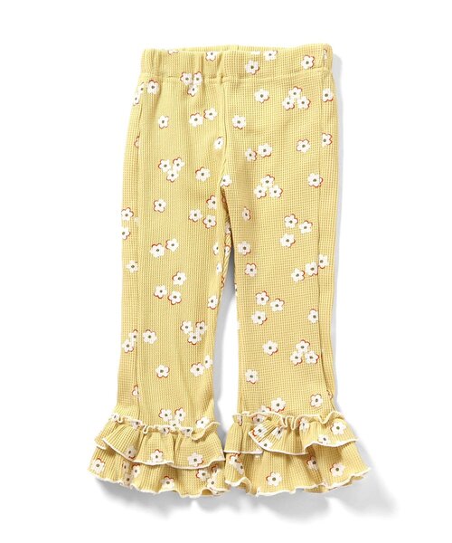 apres les cours（アプレレクール）の「【WEB限定】ワッフルフリルレギンス（その他パンツ・キッズ・アイボリー/ミント/その他2/グリーン/ブラウン/イエロー/オレンジ/ブラック/クリーム/ブルー・120/110/100/90/80/130）」の8枚目の写真