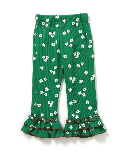 apres les cours（アプレレクール）の「【WEB限定】ワッフルフリルレギンス（その他パンツ・キッズ・アイボリー/ミント/その他2/グリーン/ブラウン/イエロー/オレンジ/ブラック/クリーム/ブルー・120/110/100/90/80/130）」の5枚目の写真