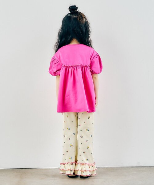 apres les cours（アプレレクール）の「【WEB限定】ワッフルフリルレギンス（その他パンツ・キッズ・アイボリー/ミント/その他2/グリーン/ブラウン/イエロー/オレンジ/ブラック/クリーム/ブルー・120/110/100/90/80/130）」の19枚目の写真