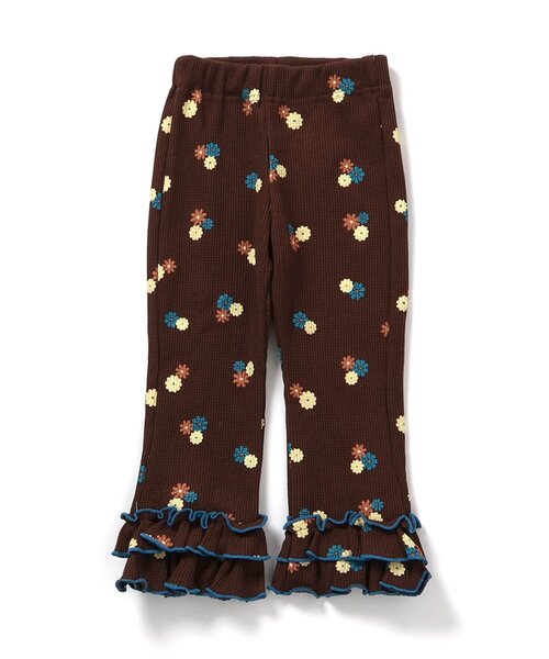 apres les cours（アプレレクール）の「【WEB限定】ワッフルフリルレギンス（その他パンツ・キッズ・アイボリー/ミント/その他2/グリーン/ブラウン/イエロー/オレンジ/ブラック/クリーム/ブルー・120/110/100/90/80/130）」の11枚目の写真