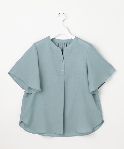 ANY SIS（エニィスィス）の「スムージーポリエステル スキッパー ブラウス（シャツ/ブラウス・レディース・ホワイト系1/ライトイエロー系1/ネイビー系/ライトグリーン系・MEDIUM）」の13枚目の写真