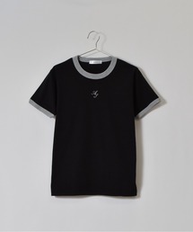 【&soiree】ロゴ刺繍リンガーTシャツ(CP)