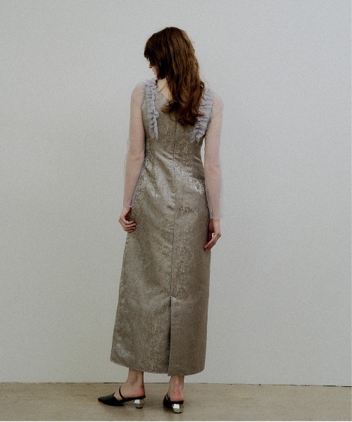 LE'RURE（リルアー）の「Shouder frill jacquard dress（ドレス）」 - WEAR