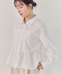 VIS（ビス）の「ウエーブヘムペプラムシャツ（シャツ/ブラウス）」