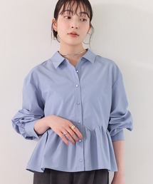 VIS（ビス）の「ウエーブヘムペプラムシャツ（シャツ/ブラウス）」