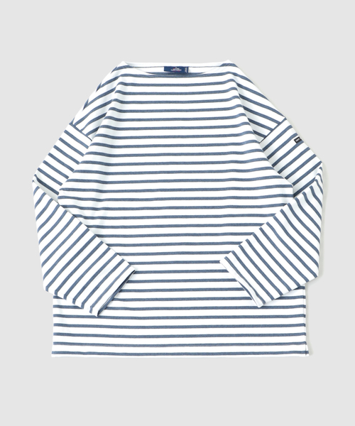 SAINT JAMES（セントジェームス）の「SAINT JAMES / セントジェームス OUESSANT LOOSE（Tシャツ/カットソー・メンズ・ブラック/ホワイト/その他10/マルチ・6/5）」の4枚目の写真