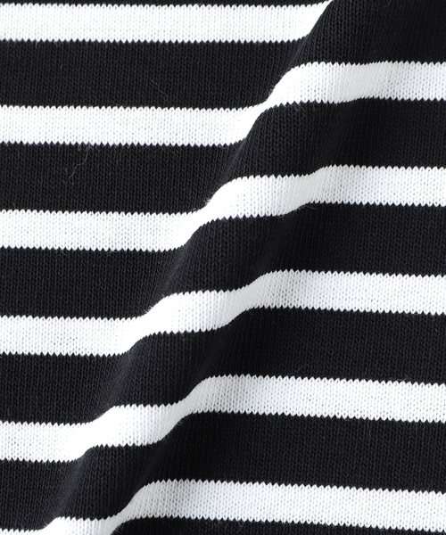 SAINT JAMES（セントジェームス）の「SAINT JAMES / セントジェームス OUESSANT LOOSE（Tシャツ/カットソー・メンズ・ブラック/ホワイト/その他10/マルチ・6/5）」の8枚目の写真