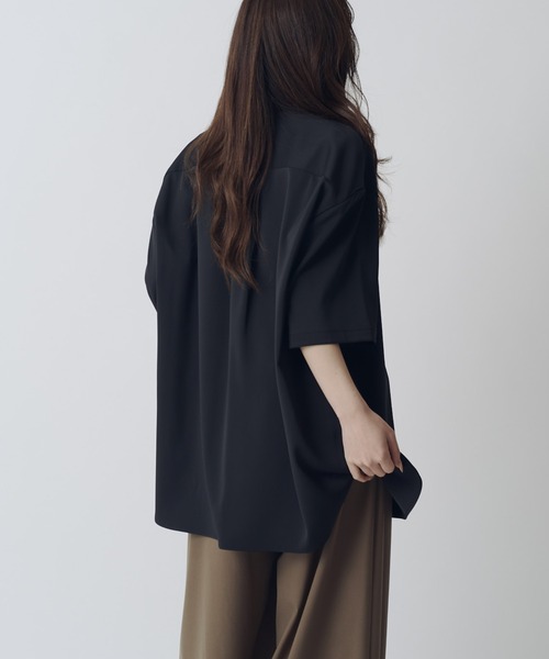 Lui's（ルイス）の「サテンLUX半袖シャツ（シャツ/ブラウス・メンズ・ブラック/ブラウン・S/M）」の10枚目の写真