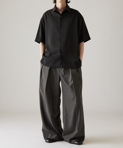 Lui's（ルイス）の「サテンLUX半袖シャツ（シャツ/ブラウス・メンズ・ブラック/ブラウン・S/M）」の19枚目の写真