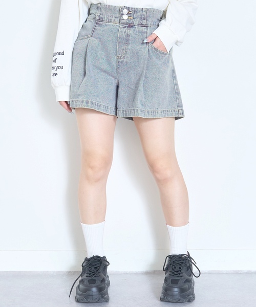 LOVETOXIC（ラブトキシック）の「美脚見えタックフレアキュロット（その他パンツ・キッズ・ブラック/ブルー/グレー・S:140cm/130cm/M:150cm/L:160cm）」の17枚目の写真