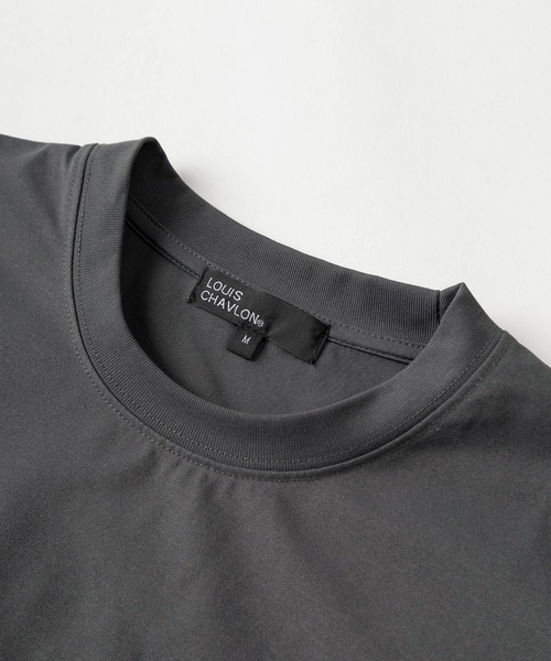 SlashDate(スラッシュデイト)の「【71】クイックドライ ルームウェア/ドロストTシャツ&ショートパンツ/セットアップ/2点セット/吸水速乾(セットアップ・メンズ・チャコールグレー/ブラック・XL/L/M)」の7枚目の写真