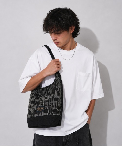 PENDLETON(ペンドルトン)の「【 PENDLETON / ペンドルトン 】JAQUARD DENIM TOTEBAG / ジャガードデニムトートバッグ(トートバッグ・レディース・ブラック/インディゴブルー・FREE)」の1枚目の写真