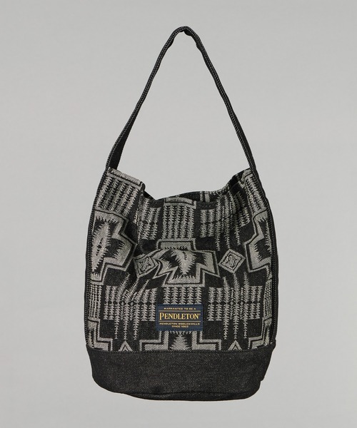 PENDLETON(ペンドルトン)の「【 PENDLETON / ペンドルトン 】JAQUARD DENIM TOTEBAG / ジャガードデニムトートバッグ(トートバッグ・レディース・ブラック/インディゴブルー・FREE)」の6枚目の写真
