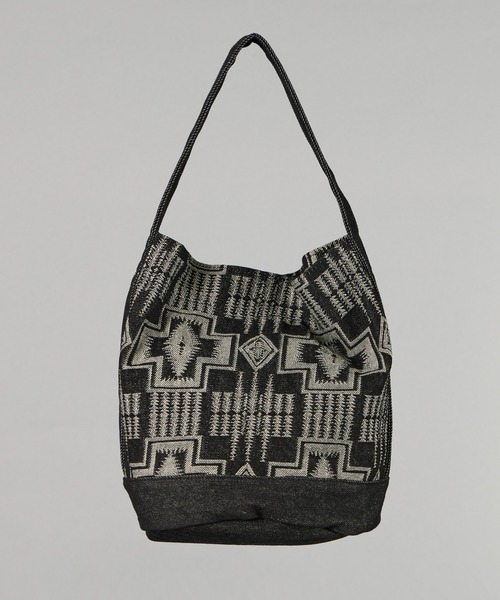 PENDLETON(ペンドルトン)の「【 PENDLETON / ペンドルトン 】JAQUARD DENIM TOTEBAG / ジャガードデニムトートバッグ(トートバッグ・レディース・ブラック/インディゴブルー・FREE)」の7枚目の写真