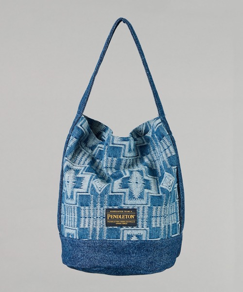 PENDLETON(ペンドルトン)の「【 PENDLETON / ペンドルトン 】JAQUARD DENIM TOTEBAG / ジャガードデニムトートバッグ(トートバッグ・レディース・ブラック/インディゴブルー・FREE)」の8枚目の写真