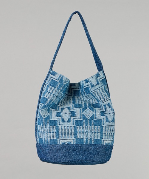 PENDLETON(ペンドルトン)の「【 PENDLETON / ペンドルトン 】JAQUARD DENIM TOTEBAG / ジャガードデニムトートバッグ(トートバッグ・レディース・ブラック/インディゴブルー・FREE)」の9枚目の写真