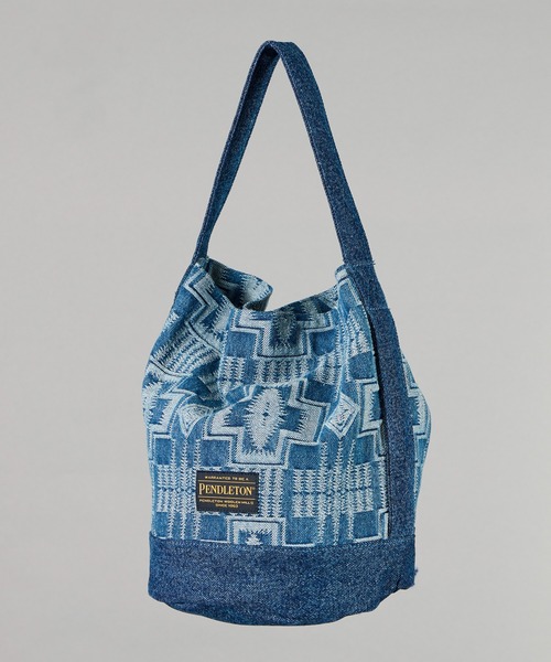 PENDLETON(ペンドルトン)の「【 PENDLETON / ペンドルトン 】JAQUARD DENIM TOTEBAG / ジャガードデニムトートバッグ(トートバッグ・レディース・ブラック/インディゴブルー・FREE)」の18枚目の写真