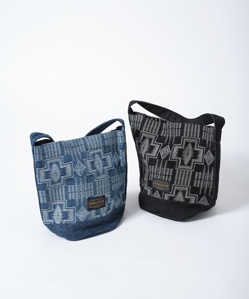 PENDLETON(ペンドルトン)の「【 PENDLETON / ペンドルトン 】JAQUARD DENIM TOTEBAG / ジャガードデニムトートバッグ(トートバッグ・レディース・ブラック/インディゴブルー・FREE)」の12枚目の写真