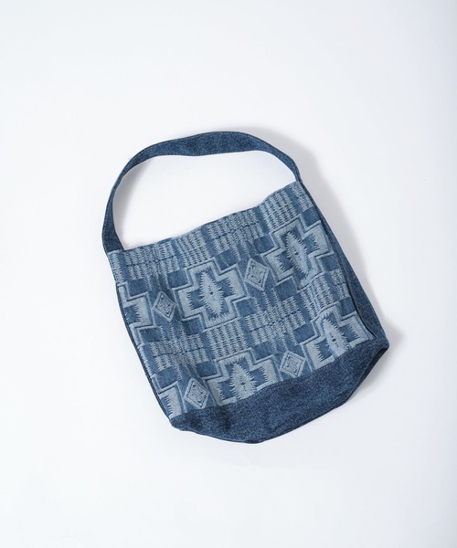 PENDLETON(ペンドルトン)の「【 PENDLETON / ペンドルトン 】JAQUARD DENIM TOTEBAG / ジャガードデニムトートバッグ(トートバッグ・レディース・ブラック/インディゴブルー・FREE)」の14枚目の写真