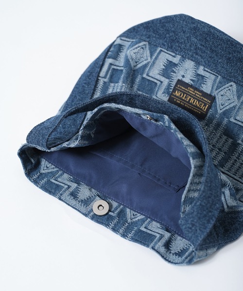 PENDLETON(ペンドルトン)の「【 PENDLETON / ペンドルトン 】JAQUARD DENIM TOTEBAG / ジャガードデニムトートバッグ(トートバッグ・レディース・ブラック/インディゴブルー・FREE)」の16枚目の写真