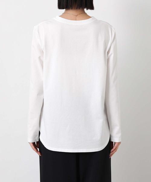 Gready Brilliant（グレディブリリアン）の「Ｃａｌｍｅ刺しゅうクルーネックカットソー（Tシャツ/カットソー・レディース・オフホワイト/ライトブルー・38）」の20枚目の写真