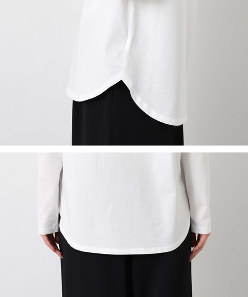 Gready Brilliant（グレディブリリアン）の「Ｃａｌｍｅ刺しゅうクルーネックカットソー（Tシャツ/カットソー・レディース・オフホワイト/ライトブルー・38）」の22枚目の写真