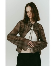 Knuth Marf | sheer collared blouse(シャツ/ブラウス)